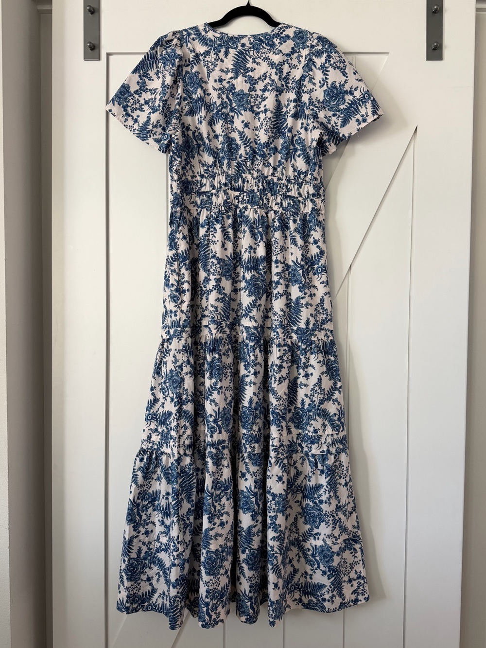 Anthropologie The Somerset Maxi Dress in Blue Floral - Picture 7 of 9